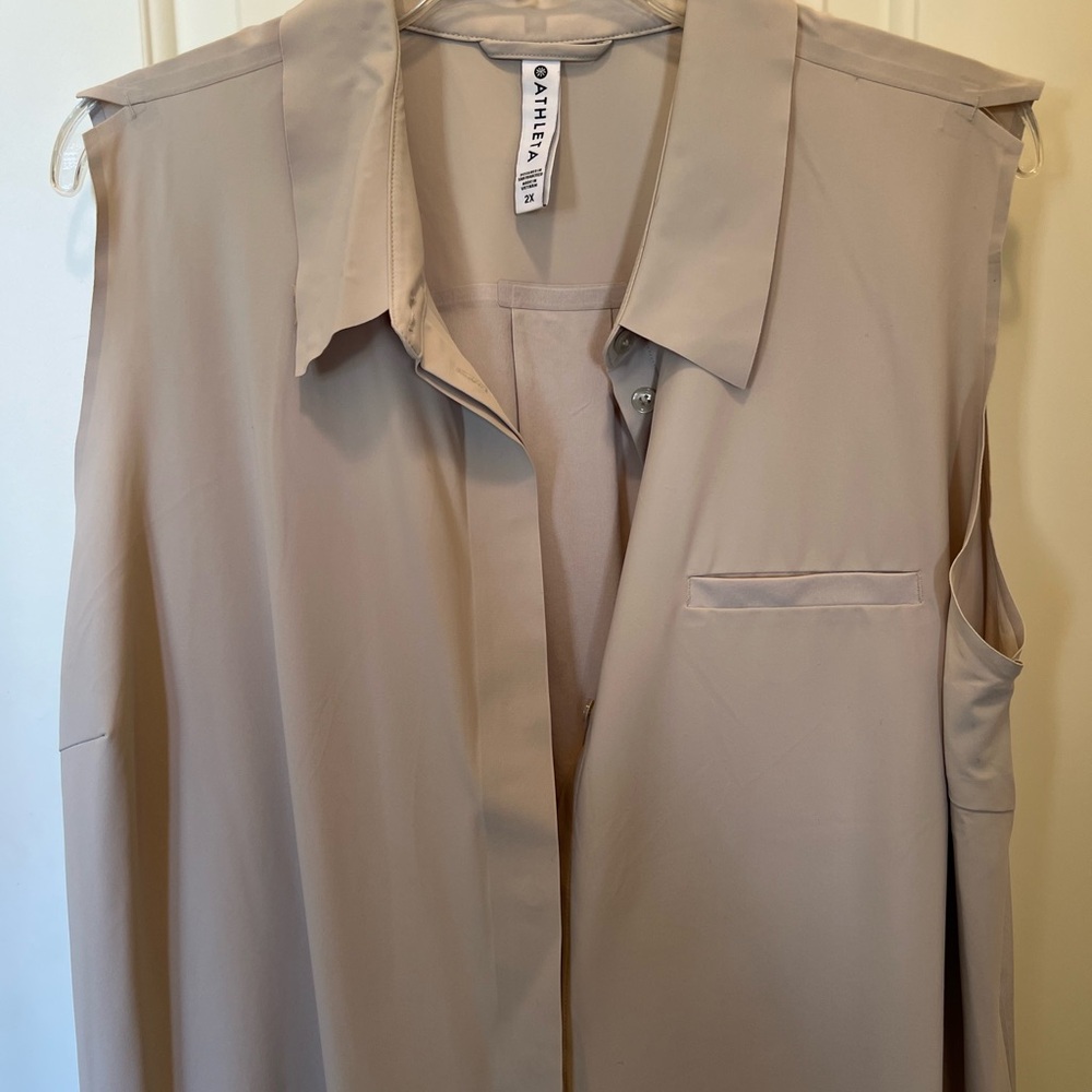 Athleta Women's Urbanite Tank in Light Beige  Size 2X - Picture 4 of 8